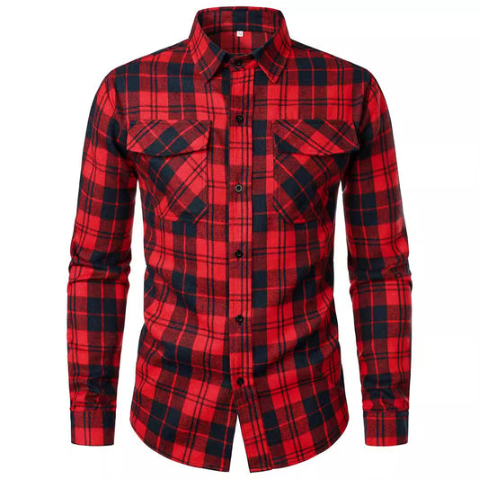Chemise en flanelle à carreaux pour hommes Chic und Stil
