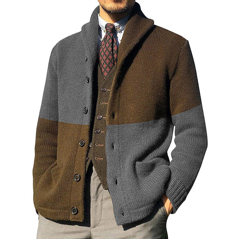 Veste élégante pour hommes avec col montant et détails en bouton Chic und Stil