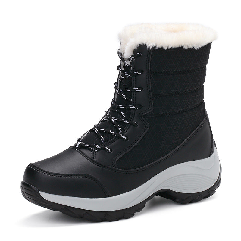 Bottes d'hiver chaudes pour femmes avec doublure en polaire et semelle antidérapante Chic und Stil