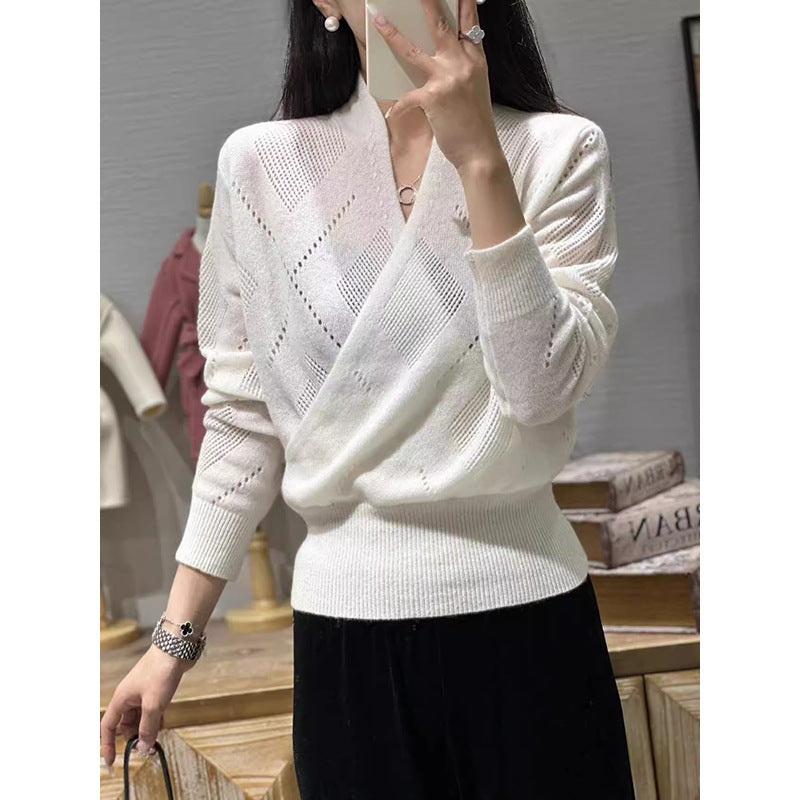 Pull enveloppant léger et confortable pour femmes Chic und Stil