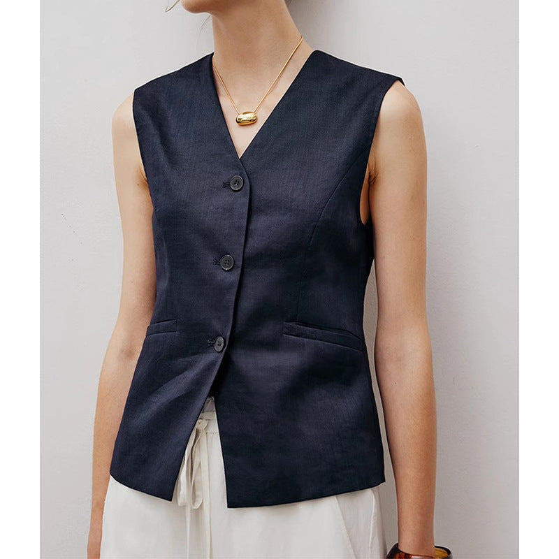 Veste sans manches ajustée pour femmes Chic und Stil