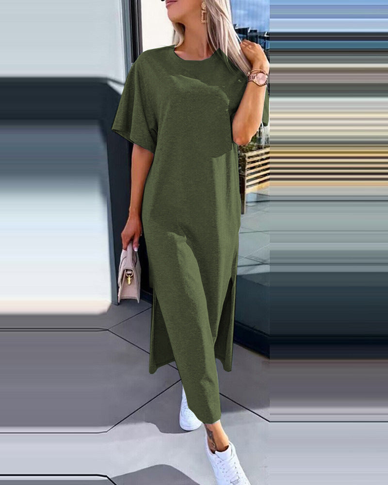 Robe maxi décontractée grande taille Chic und Stil pour femmes