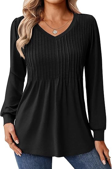 Blouse à manches longues pour femmes avec structure en côtes Chic und Stil