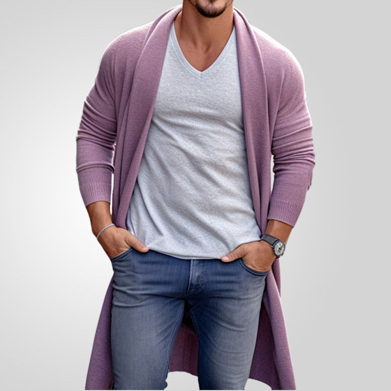 Cardigan en tricot décontracté pour hommes à coupe ouverte Chic und Stil