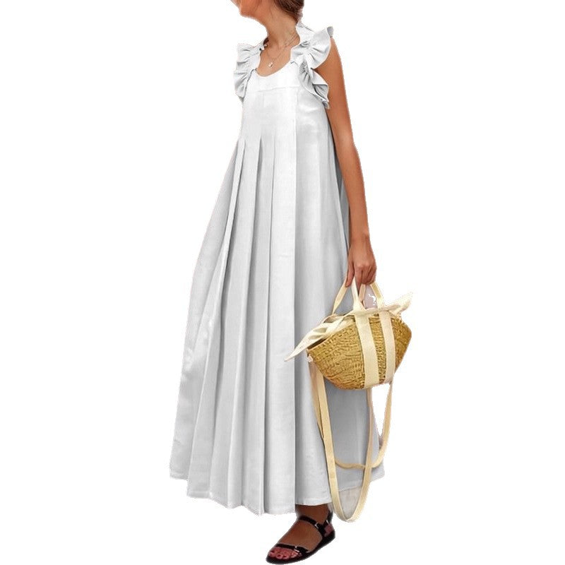 Robe maxi à volants pour femmes Chic und Stil
