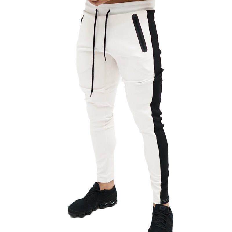 Pantalon de jogging sportif pour hommes avec poches zippées latérales Chic und Stil