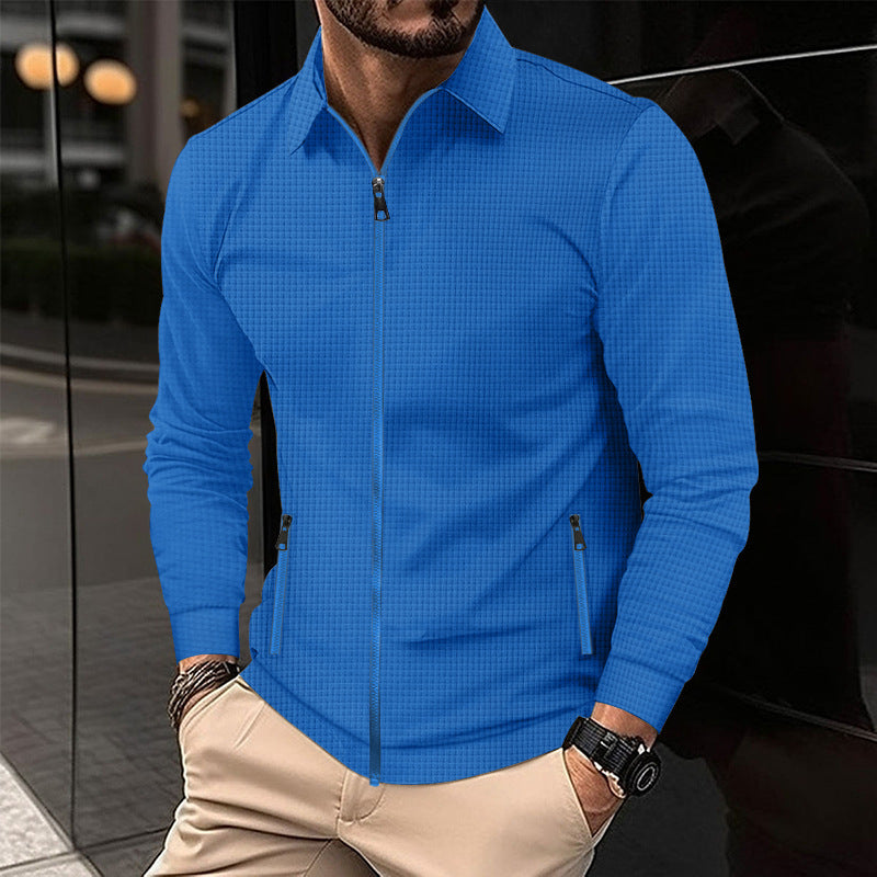 Veste de transition tendance pour hommes avec fermeture éclair et poches pratiques Chic und Stil