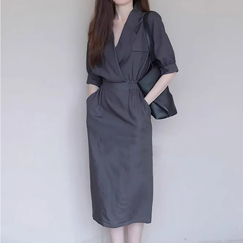 Robe midi utilitaire élégante pour femmes Chic und Stil