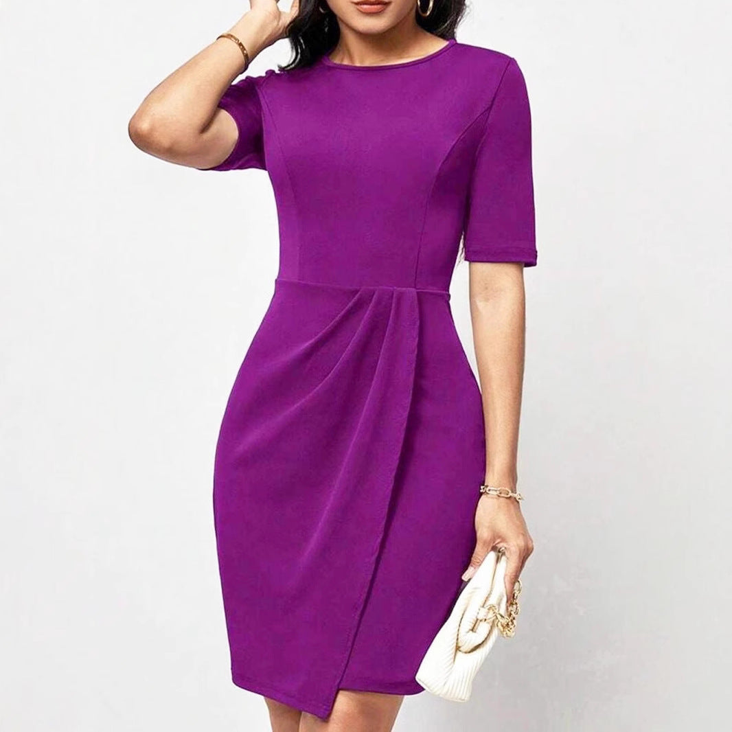 Robe bodycon drapée élégante pour dames Chic und Stil