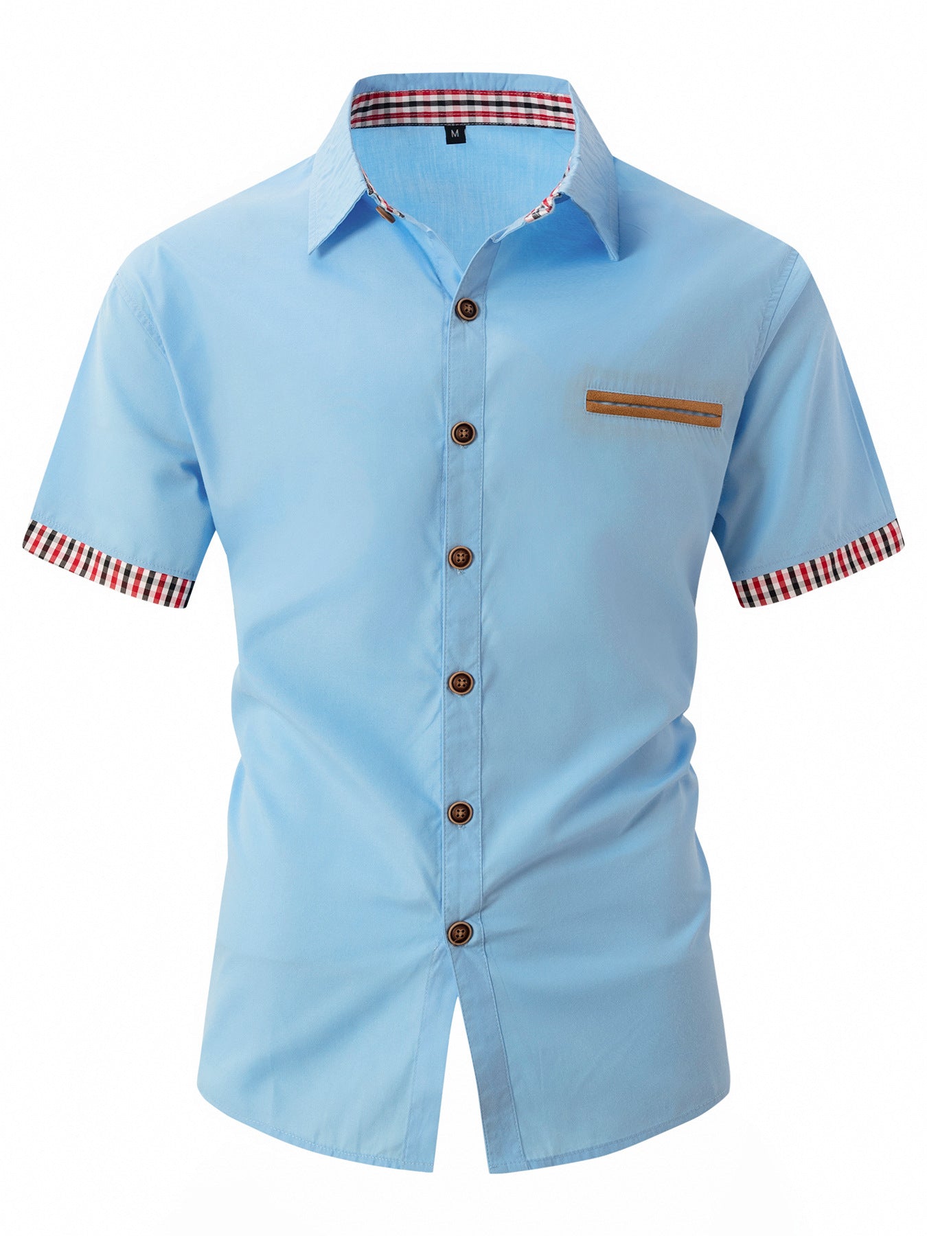 Chemise de loisirs à manches courtes pour hommes avec détails contrastés Chic und Stil