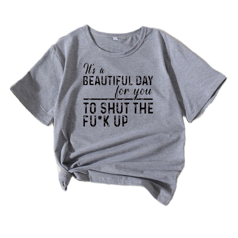 T-shirt graphique décontracté pour femmes Chic und Stil 1751262072