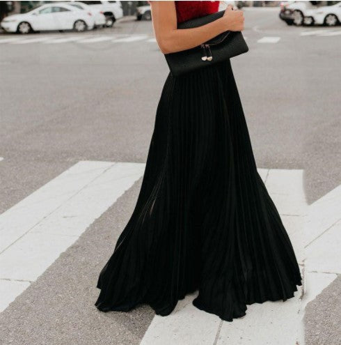 Jupe maxi plissée Chic und Stil pour femmes