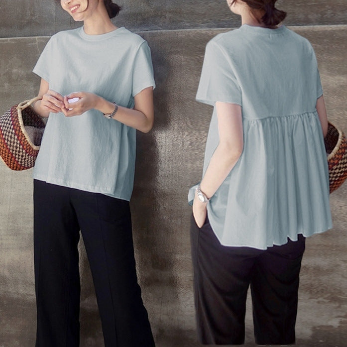 T-shirt Peplum de loisirs pour femmes Chic und Stil