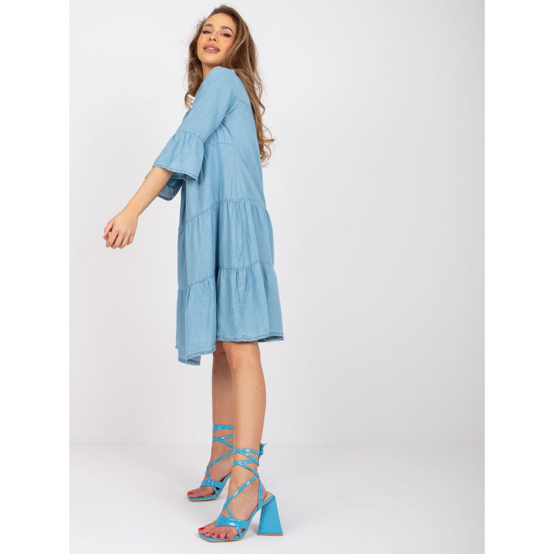Robe évasée à paliers Chic und Stil pour femmes