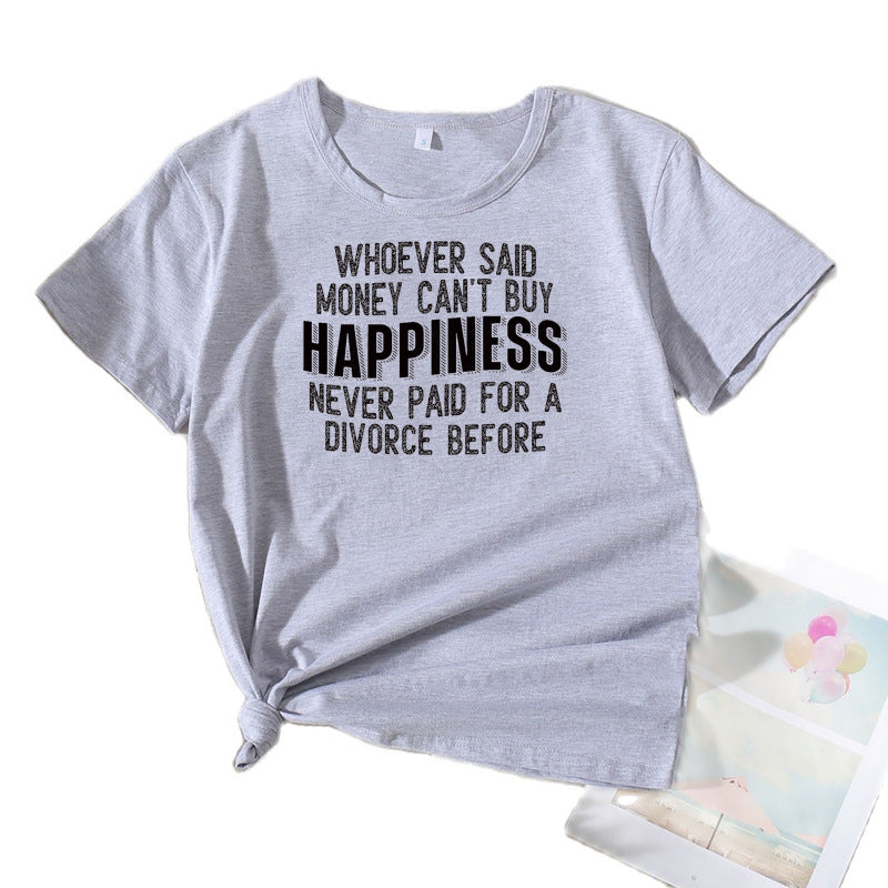 T-shirt graphique décontracté pour femmes Chic und Stil 1751262043