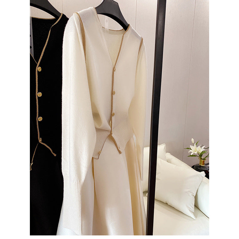 Cardigan en Tricot Élégant pour Femmes avec Boutons Décoratifs Chic und Stil