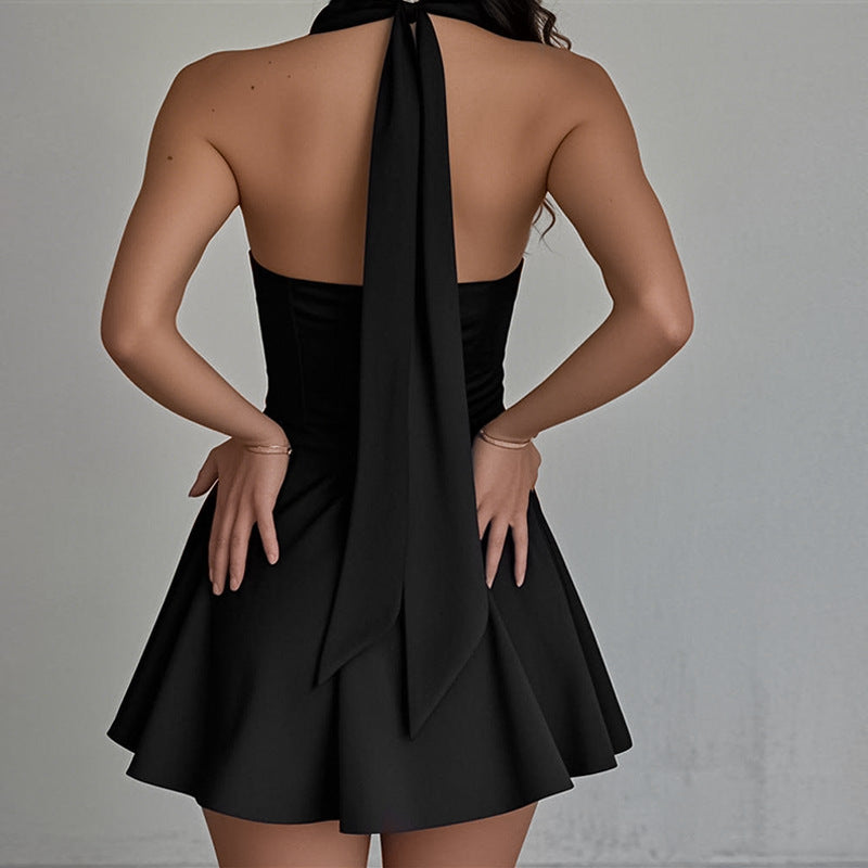 Robe mini A-ligne à décolleté halter Chic und Stil