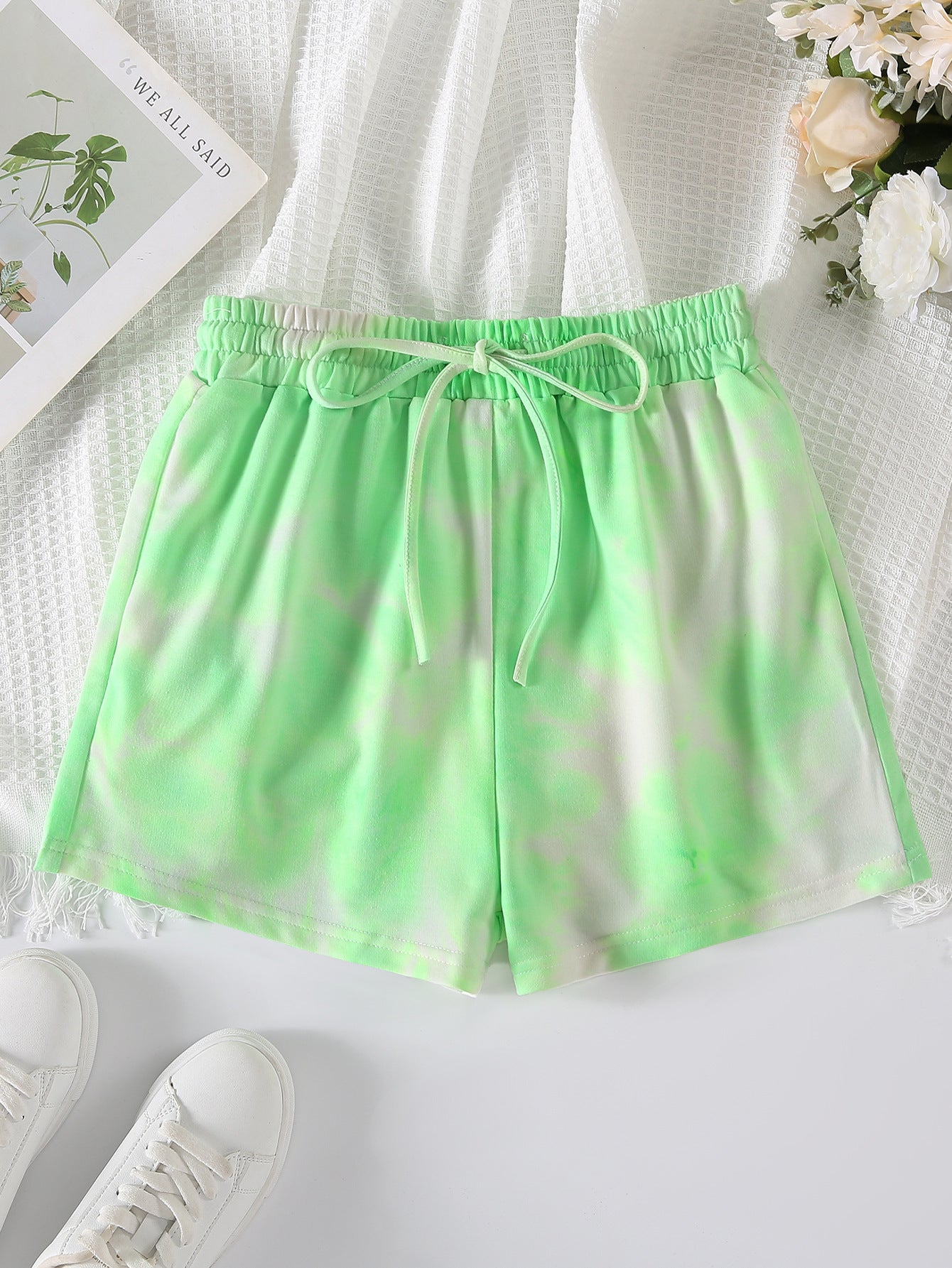 Shorts de sport pour femmes avec taille élastique et cordon de serrage Chic und Stil