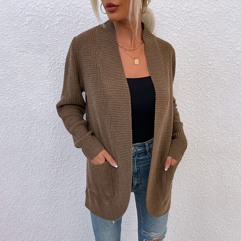Veste en tricot pour femmes avec coupe décontractée et poches ouvertes Chic und Stil