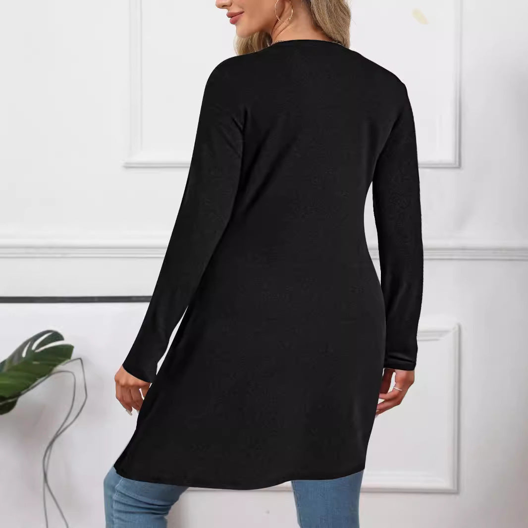Chemise à manches longues asymétrique pour femmes Chic und Stil