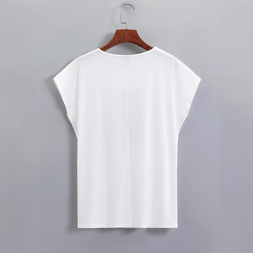 T-shirt pour femmes avec imprimé de lèvres créatif et coupe décontractée Chic und Stil