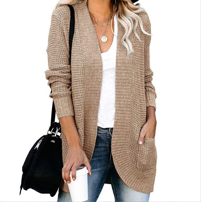 Cardigan en tricot pour femmes avec poches pratiques et structure aérienne Chic und Stil