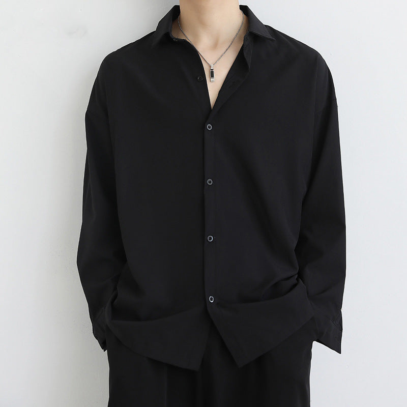 Chemise à manches longues élégamment taillée pour hommes en tissu de haute qualité Chic und Stil