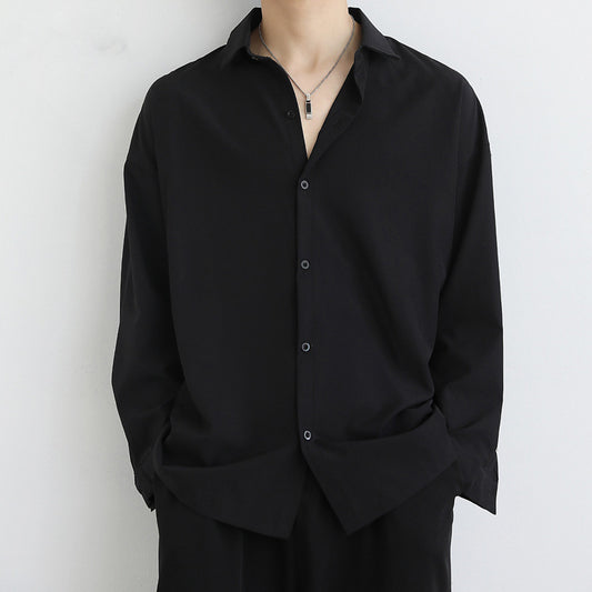 Chemise à manches longues élégamment taillée pour hommes en tissu de haute qualité Chic und Stil