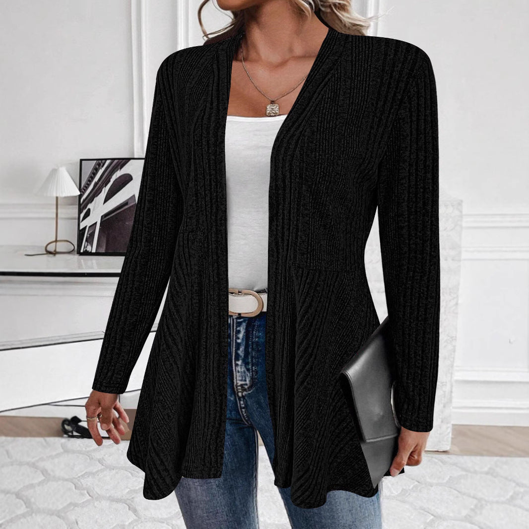 Dame cardigan avec coupe décontractée et décolleté en V flatteur Chic und Stil