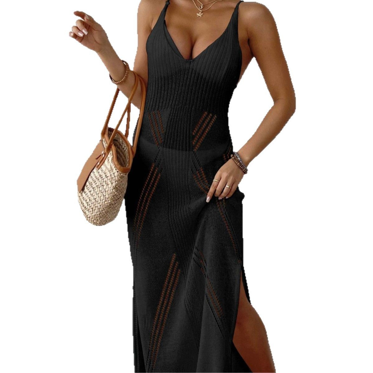 Robe maxi en tricot élégante pour femmes Chic und Stil