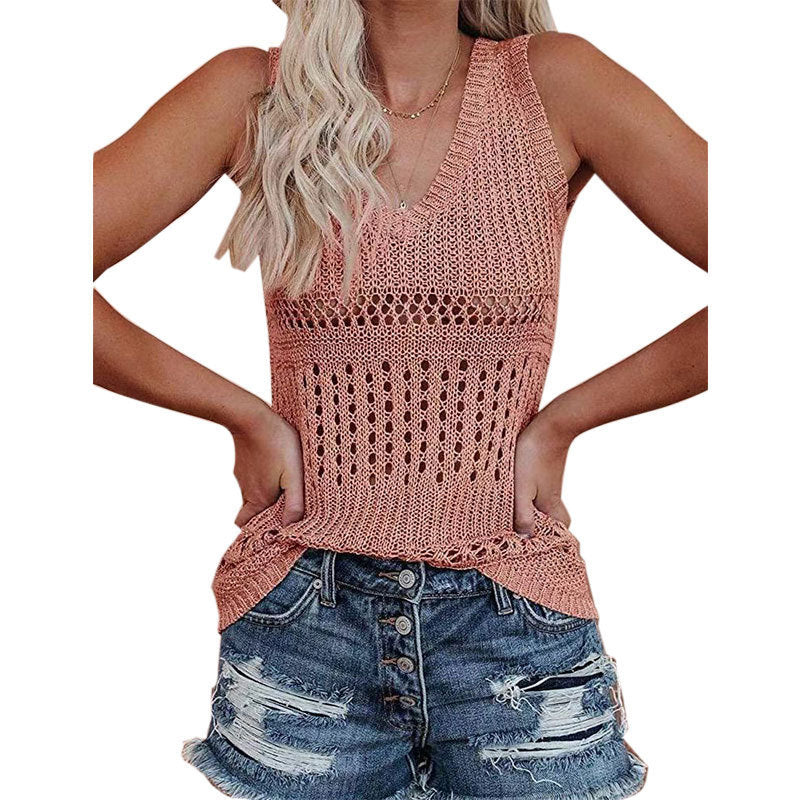 Haut en tricot pour femmes avec un motif losange polyvalent Chic und Stil