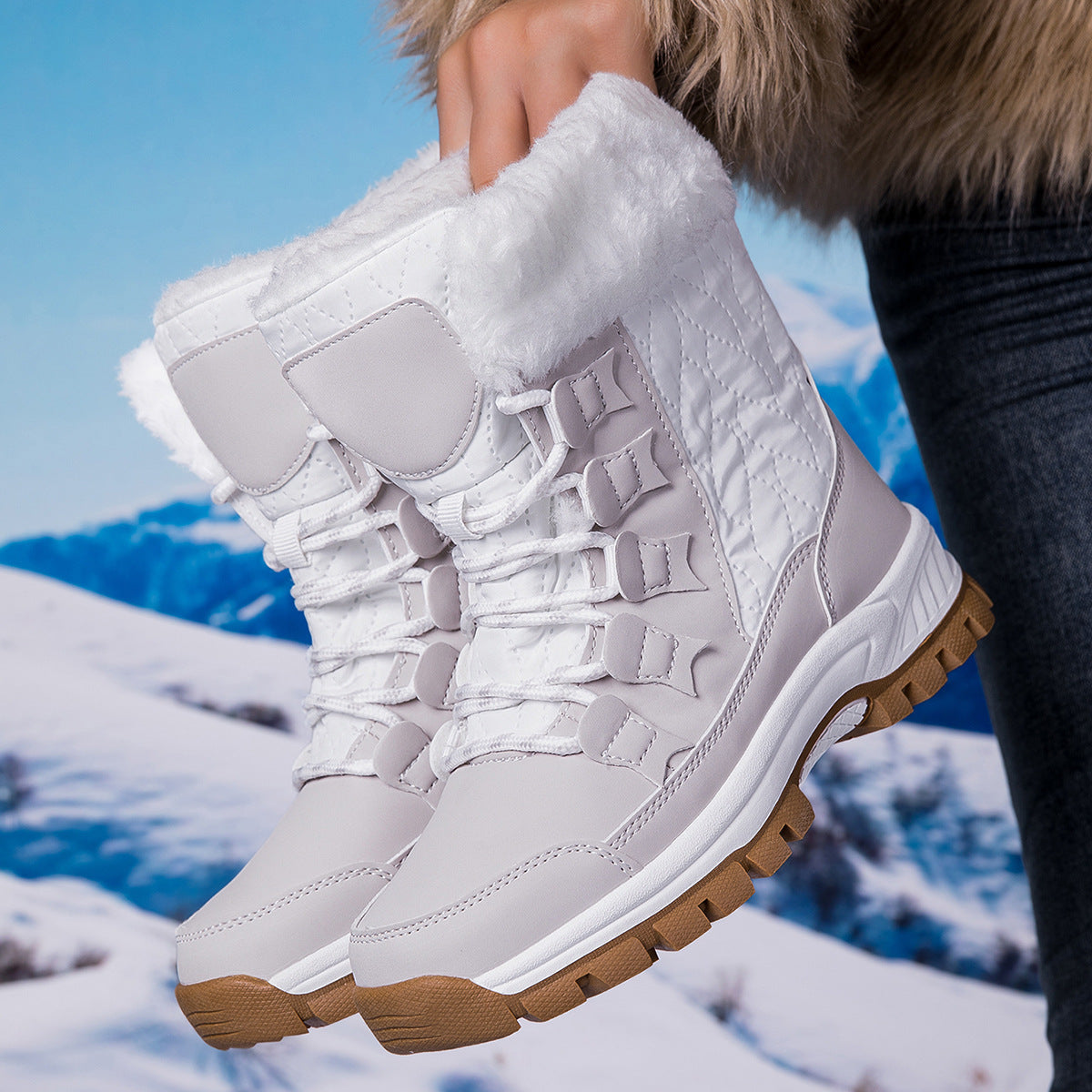 Bottes d'hiver isolées pour femmes avec semelle antidérapante et doublure intérieure douce Chic und Stil