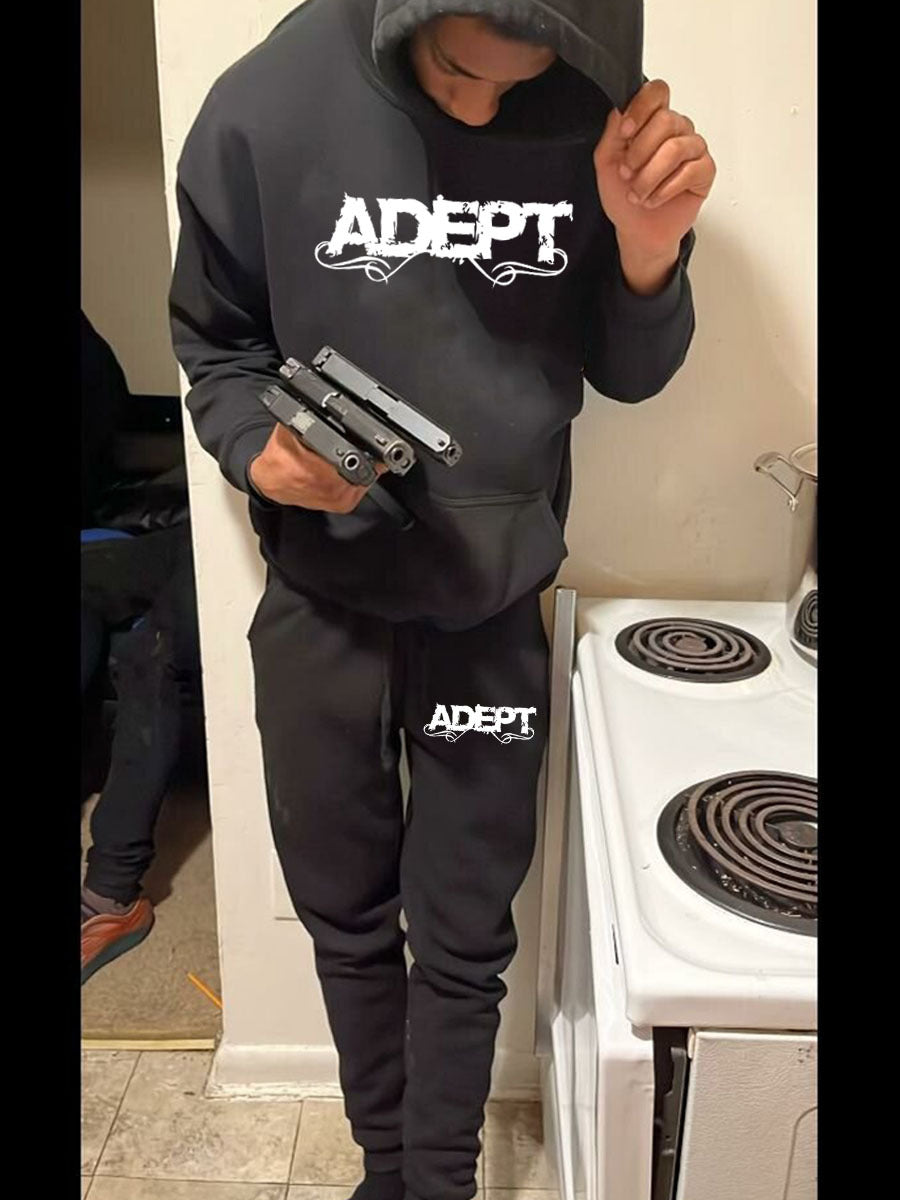 Ensemble sweatshirt et sweatpants pour hommes avec police créative Chic und Stil