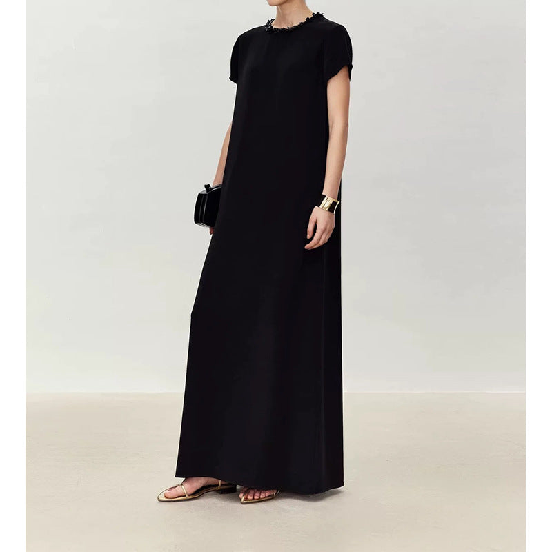 Robe maxi élégante pour femmes avec col orné Chic und Stil
