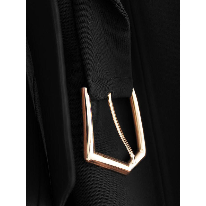 Robe midi élégante pour femmes avec ceinture Chic und Stil