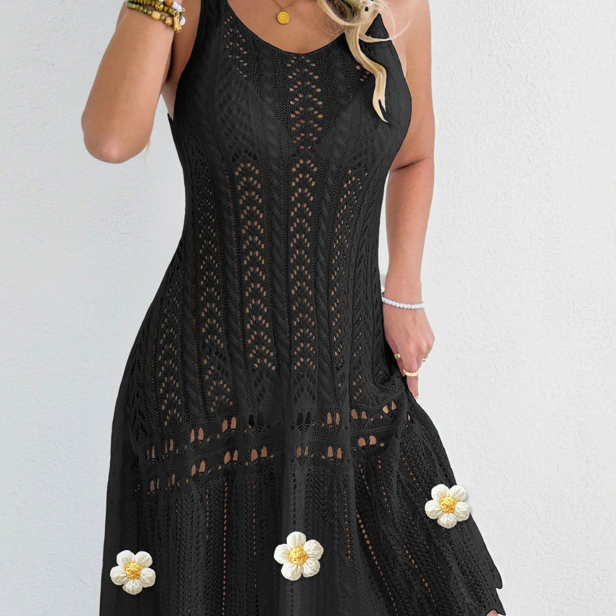 Robe de plage en crochet pour femmes Chic und Stil