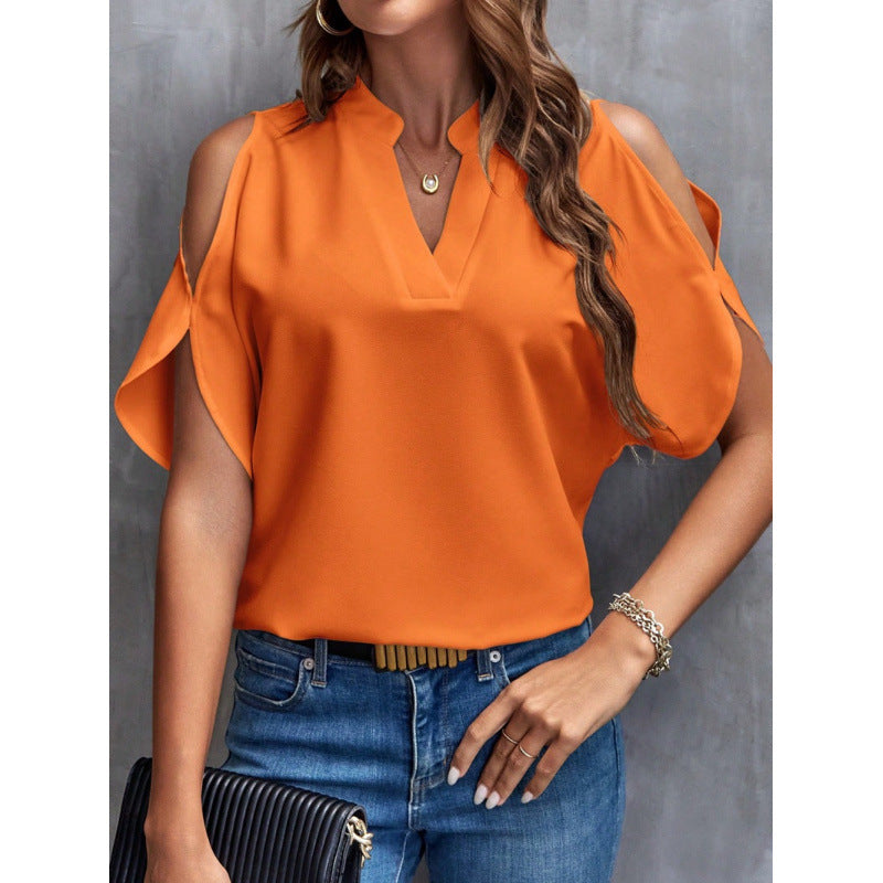 Dames Blouse Épaules Nues Chic und Stil