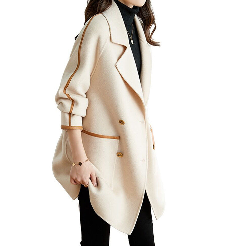 Manteau élégant pour femme à double boutonnage Chic und Stil