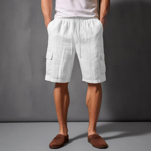 Shorts cargo multifonctionnels pour hommes avec poches latérales confortables et taille élastique Chic und Stil