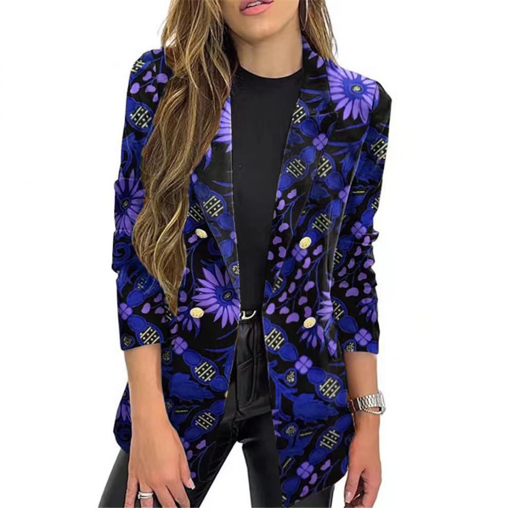 Blazer tendance pour femmes avec motif floral et coupe oversize Chic und Stil