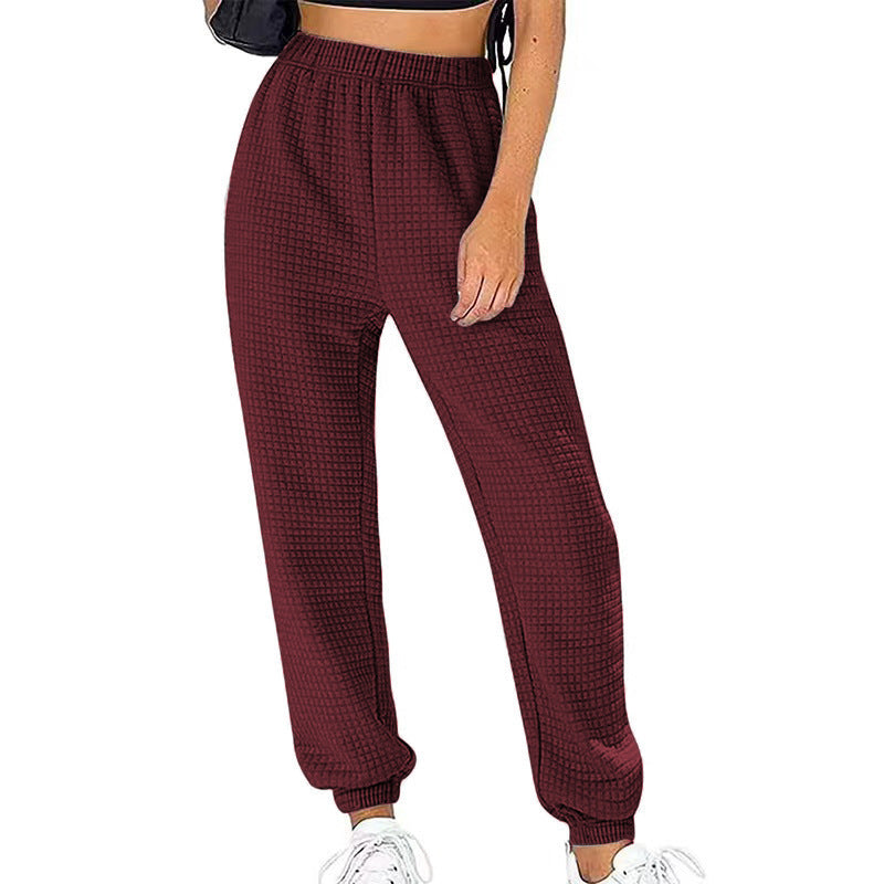 Pantalon de loisirs à structure gaufrée Chic und Stil pour femmes