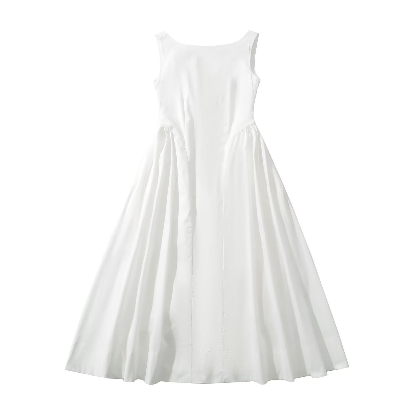 Robe maxi femme avec une coupe élégante et fluide et un col rond Chic und Stil