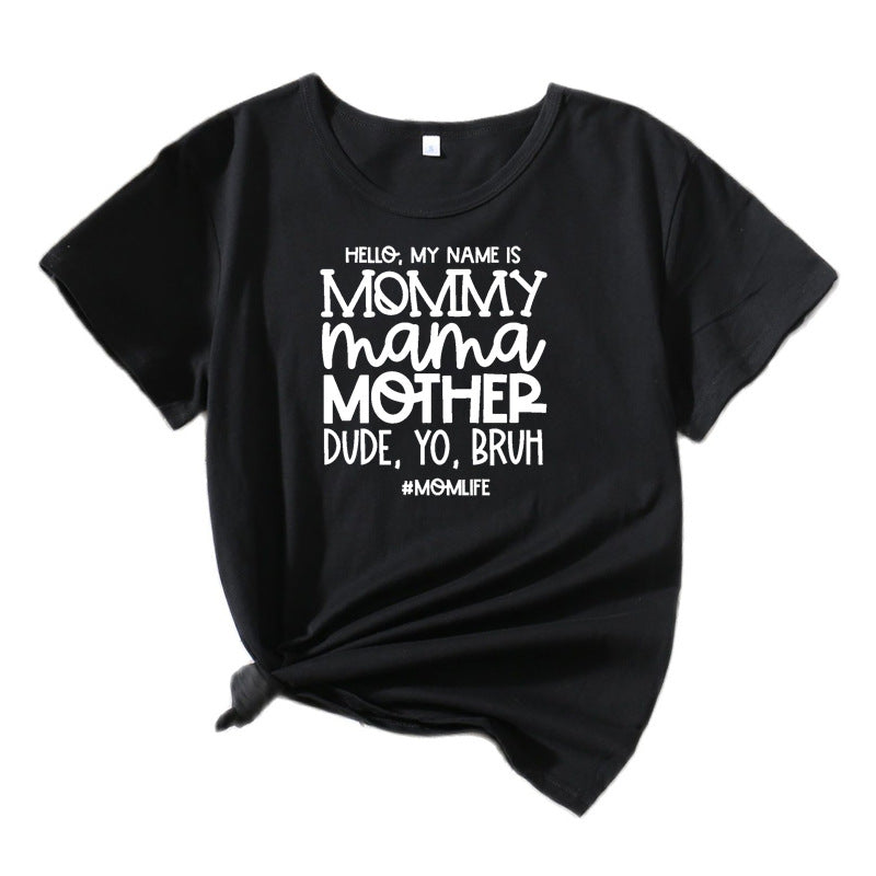 T-shirt graphique Fun Statement Chic und Stil pour femmes