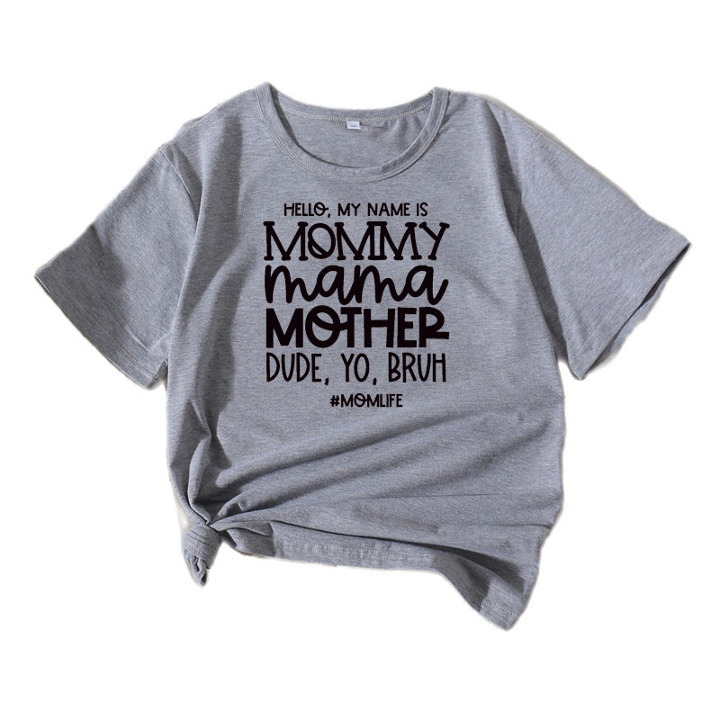 T-shirt graphique Fun Statement Chic und Stil pour femmes