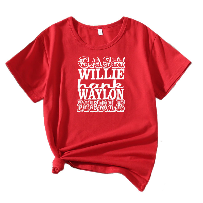 T-shirt graphique vintage pour femmes Chic und Stil