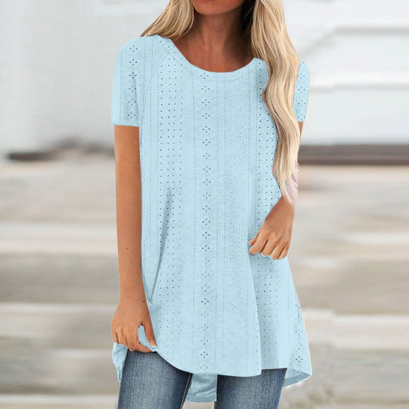 Tunique T-shirt short à manches pour femmes Chic und Stil
