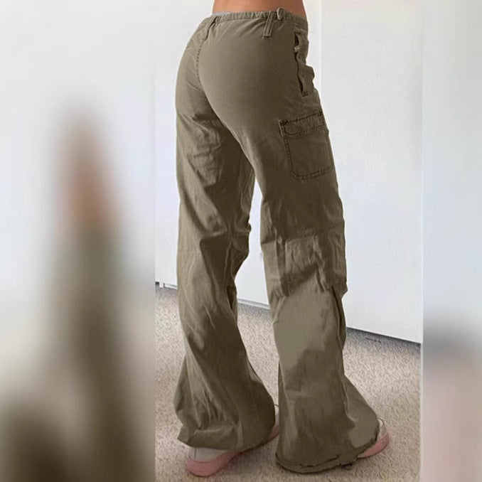 Ladies Loose Leisure Pants with Practical Pockets and Elastic Waist Chic and Style