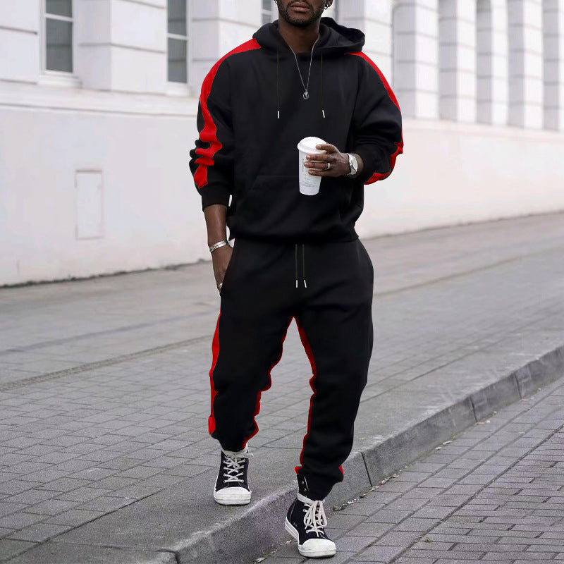 Veste de jogging sportif pour hommes avec éléments latéraux contrastés Chic und Stil