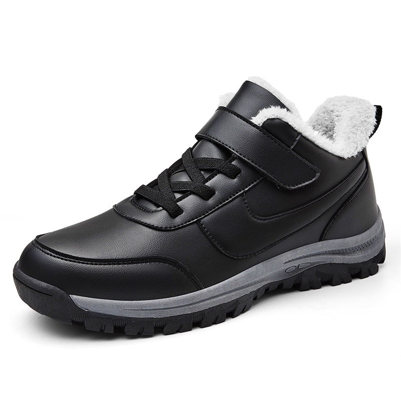 Bottines d'hiver pour femmes, doublées de chaude, avec semelle antidérapante et fermeture Velcro réglable Chic und Stil