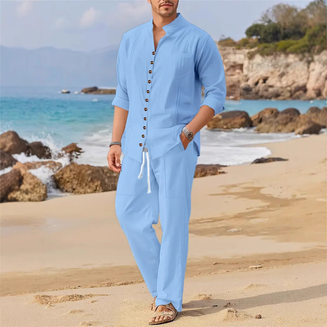Hommes Ensemble de vêtements de plage décontracté Chic und Stil